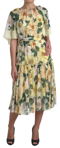 Multicolor Silk Floral Print Long Maxi Dress DR28742# Multicolor Silk Floral Print Long Maxi Dress DR28742#