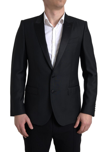 Dolce & Gabbana Black Wool Single Breasted MARTINI Blazer Dolce & Gabbana Black Wool Single Breasted MARTINI Blazer