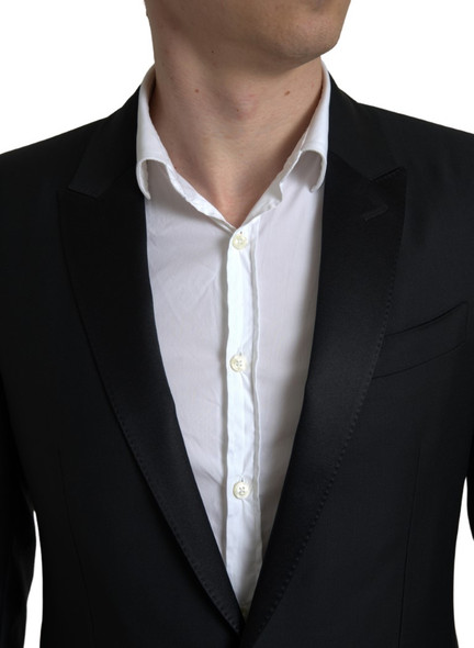 Black Wool Single Breasted MARTINI Blazer Black Wool Single Breasted MARTINI Blazer