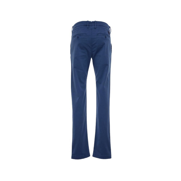 Elegant Slim Fit Chino Trousers in Blue Elegant Slim Fit Chino Trousers in Blue