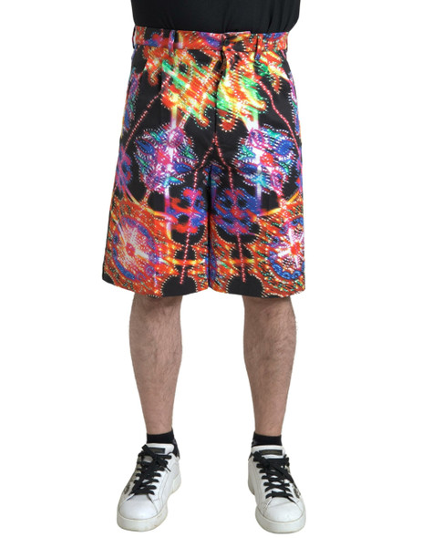 Dolce & Gabbana Multicolor Printed Cotton Men Bermuda Shorts Dolce & Gabbana Multicolor Printed Cotton Men Bermuda Shorts
