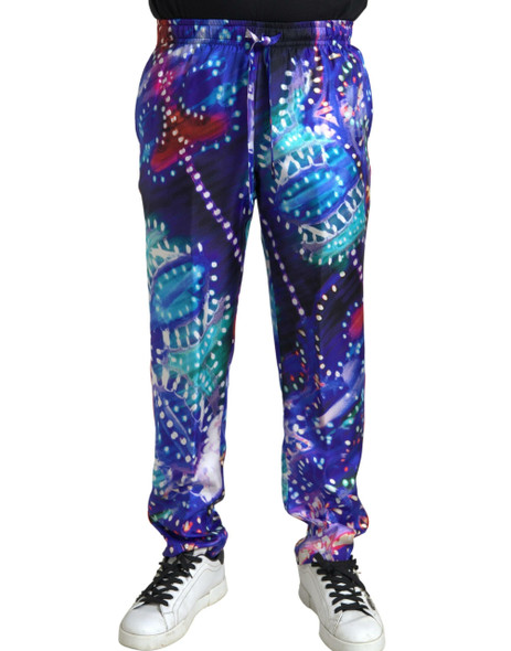 Multicolor Printed Silk Men Trouser Pants Multicolor Printed Silk Men Trouser Pants