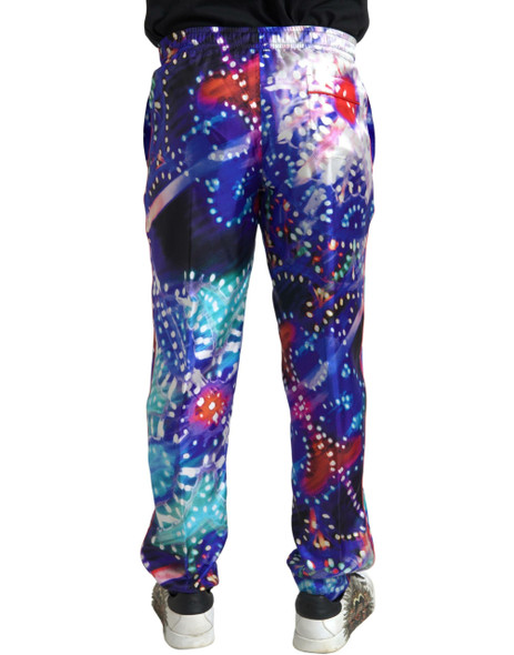 Multicolor Printed Silk Men Trouser Pants Multicolor Printed Silk Men Trouser Pants