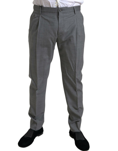 Gray Wool Chino Skinny Men Dress Trouser Pants Gray Wool Chino Skinny Men Dress Trouser Pants