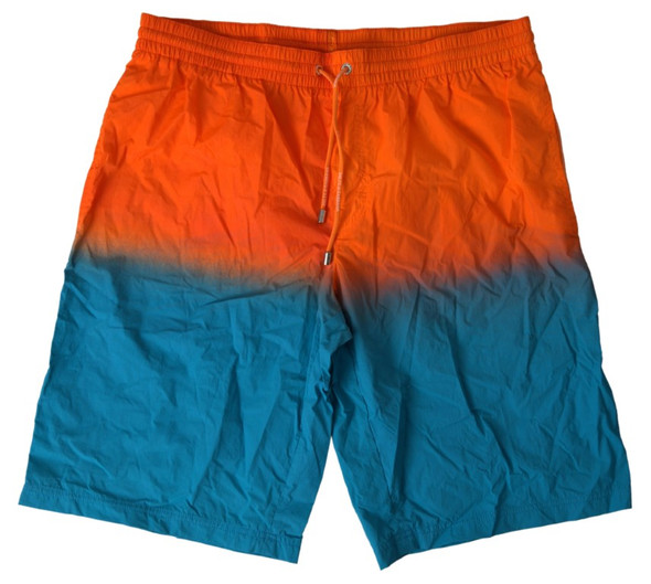 Orange Blue Gradient Beachwear Swimwear Shorts Orange Blue Gradient Beachwear Swimwear Shorts