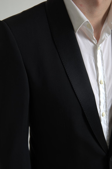 Dolce & Gabbana Black Wool Single Breasted MARTINI Blazer KLT3689 Dolce & Gabbana Black Wool Single Breasted MARTINI Blazer KLT3689