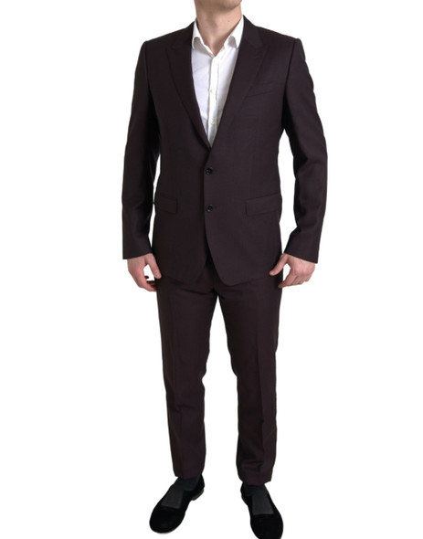 Dolce & Gabbana Maroon 2 Piece Single Breasted MARTINI Suit Dolce & Gabbana Maroon 2 Piece Single Breasted MARTINI Suit