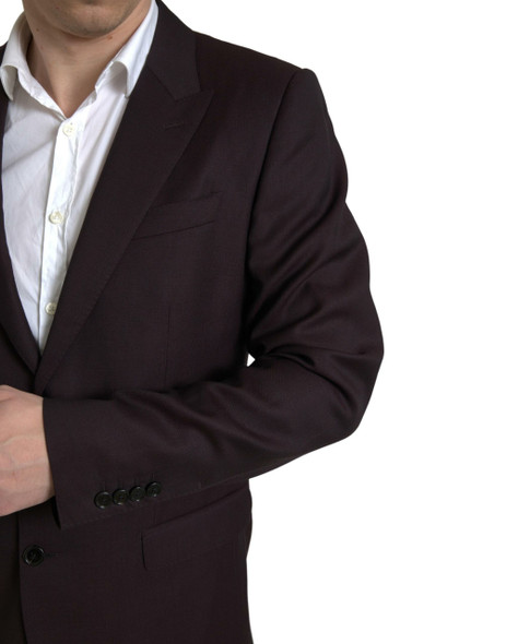 Dolce & Gabbana Maroon 2 Piece Single Breasted MARTINI Suit Dolce & Gabbana Maroon 2 Piece Single Breasted MARTINI Suit