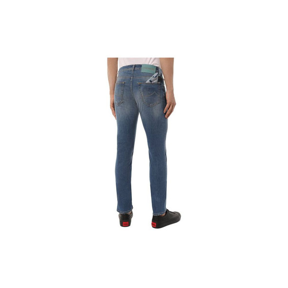 Light Blue Cotton Men Jeans with Stretch Fit Light Blue Cotton Men Jeans with Stretch Fit