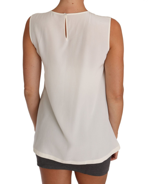 White Silk Crystal Sequined Fairy T-shirt White Silk Crystal Sequined Fairy T-shirt