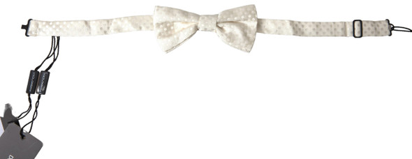 Ivory Fantasy Pattern Adjustable Neck Papillon Bow Tie Ivory Fantasy Pattern Adjustable Neck Papillon Bow Tie