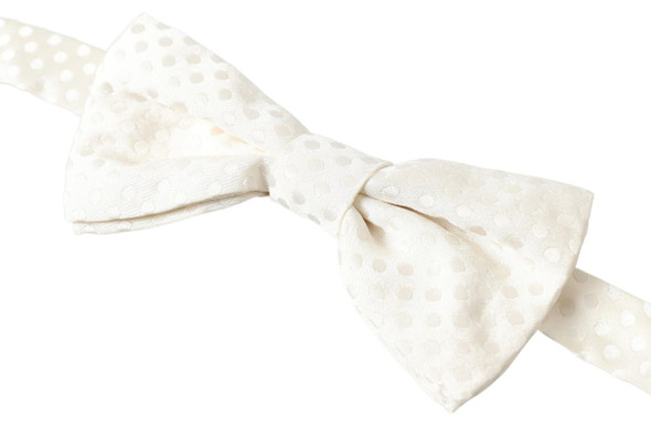Ivory Fantasy Pattern Adjustable Neck Papillon Bow Tie Ivory Fantasy Pattern Adjustable Neck Papillon Bow Tie