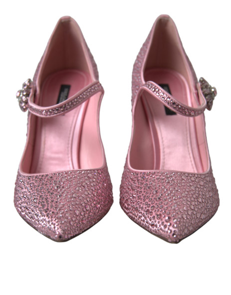 Dolce & Gabbana Pink Strass Crystal Heels Pumps Shoes Dolce & Gabbana Pink Strass Crystal Heels Pumps Shoes