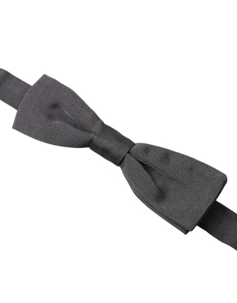Dark Gray Silk Adjustable Neck Men Papillon Bow Tie FT3813 Dark Gray Silk Adjustable Neck Men Papillon Bow Tie FT3813