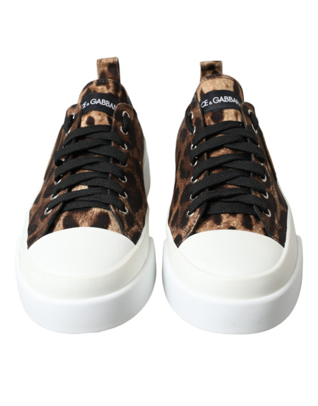 Brown Leopard Canvas Sneakers Shoes Brown Leopard Canvas Sneakers Shoes