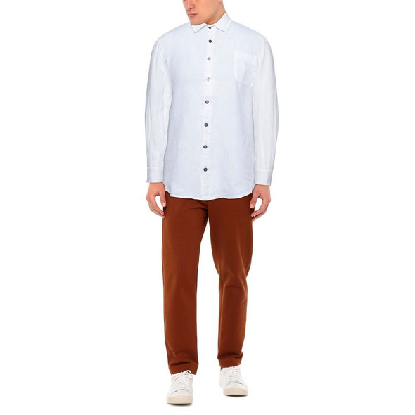 Elegant White Linen Shirt for Men Elegant White Linen Shirt for Men