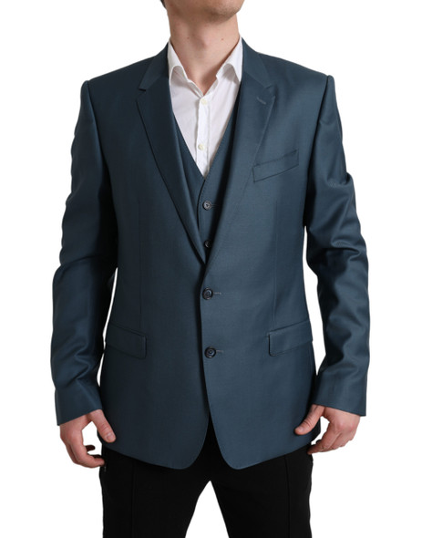 Dolce & Gabbana Green Single Breasted 2 Piece MARTINI Suit Dolce & Gabbana Green Single Breasted 2 Piece MARTINI Suit