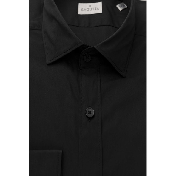 Black Cotton Men Shirt BA-23932 Black Cotton Men Shirt BA-23932