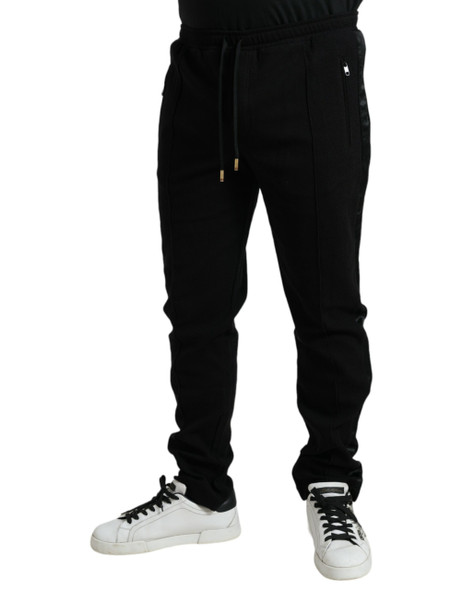 Black Cotton Blend Jogger Sweatpants Pants Black Cotton Blend Jogger Sweatpants Pants
