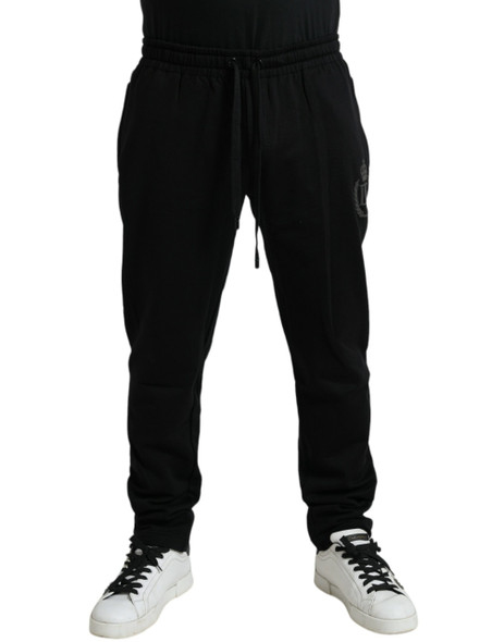 Black Cotton Logo Jogger Men Sweatpants Pants Black Cotton Logo Jogger Men Sweatpants Pants