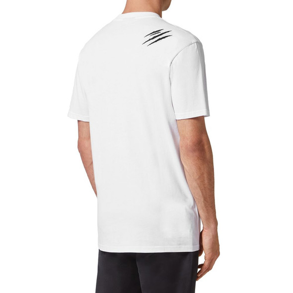 White Cotton Men's T-Shirt PL-12010 White Cotton Men's T-Shirt PL-12010