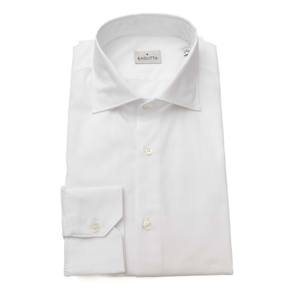 White Cotton Men's Shirt BA-23956 White Cotton Men's Shirt BA-23956