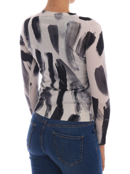 Cardigan Lightweight Silk Paint Stroke Sweater Cardigan Lightweight Silk Paint Stroke Sweater