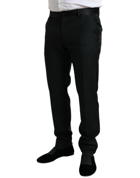Black Wool Slim Fit Formal Trouser Dress Pants Black Wool Slim Fit Formal Trouser Dress Pants