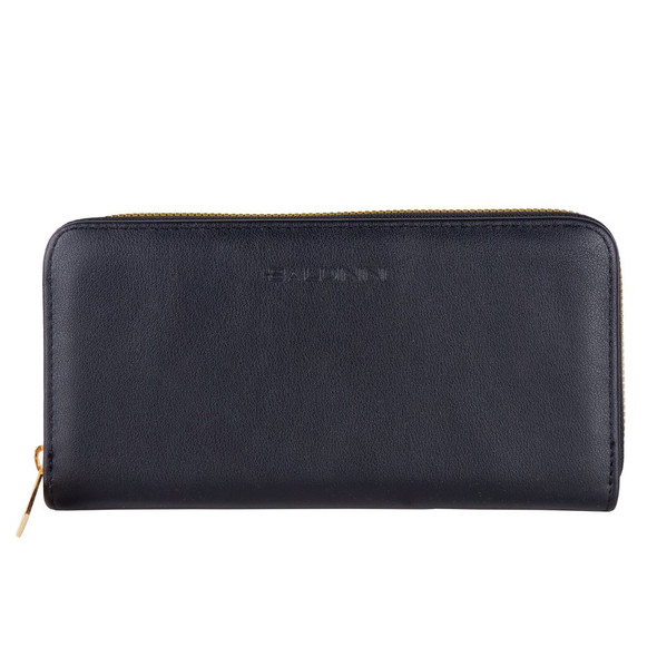 Chic Black Leather Zip Wallet Chic Black Leather Zip Wallet