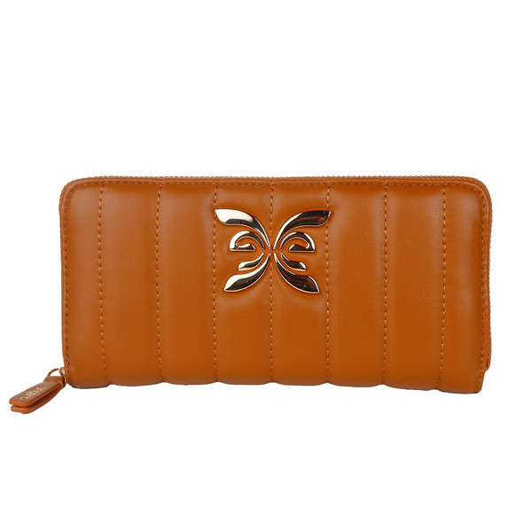Chic Quilted Faux Leather Wallet in Brown Chic Quilted Faux Leather Wallet in Brown