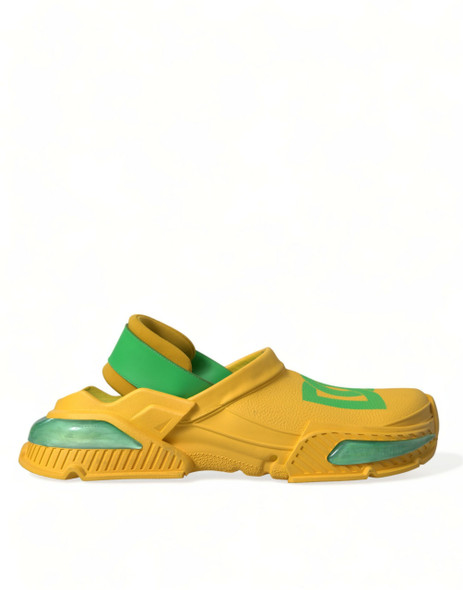 Yellow Green Rubber Clogs Men Slippers Men Shoes Yellow Green Rubber Clogs Men Slippers Men Shoes