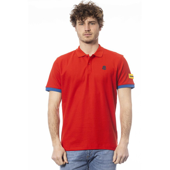 Red Cotton Men Polo Shirt IN-24065 Red Cotton Men Polo Shirt IN-24065