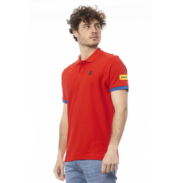 Red Cotton Men Polo Shirt IN-24065 Red Cotton Men Polo Shirt IN-24065