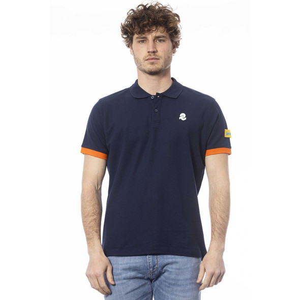 "Blue Cotton Men Polo Shirt" "Blue Cotton Men Polo Shirt"