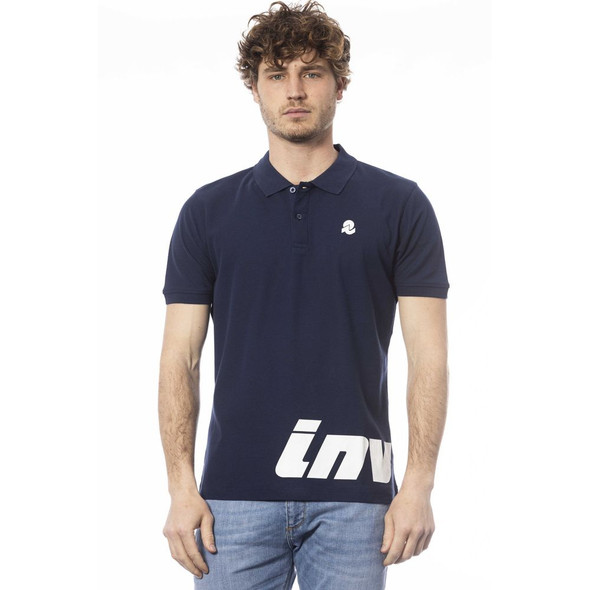 Blue Cotton Men Polo Shirt IN-24061 Blue Cotton Men Polo Shirt IN-24061