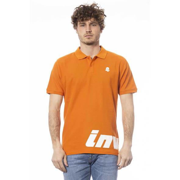 Orange Cotton Men Polo Shirt Orange Cotton Men Polo Shirt