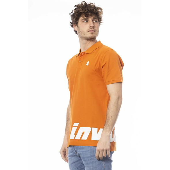 Orange Cotton Men Polo Shirt Orange Cotton Men Polo Shirt