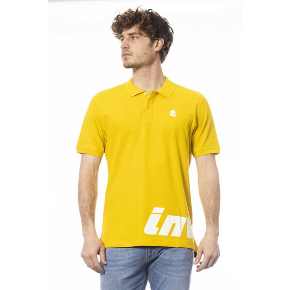 Yellow Cotton Men Polo Shirt IN-24060 Yellow Cotton Men Polo Shirt IN-24060