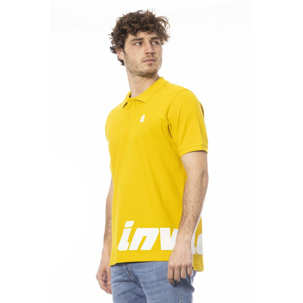Yellow Cotton Men Polo Shirt IN-24060 Yellow Cotton Men Polo Shirt IN-24060