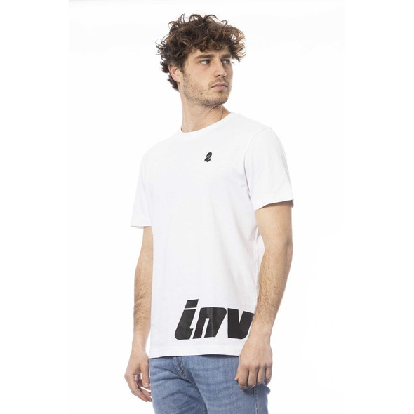 Invicta White Cotton Men T-Shirt Invicta White Cotton Men T-Shirt
