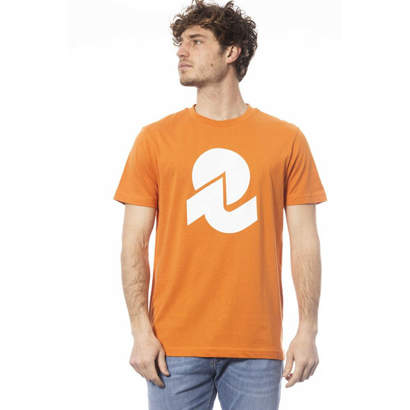 Invicta Orange Cotton Men T-Shirt Invicta Orange Cotton Men T-Shirt