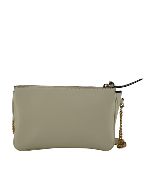 Versace Elegant White Lamb Leather Crossbody Pouch Versace Elegant White Lamb Leather Crossbody Pouch