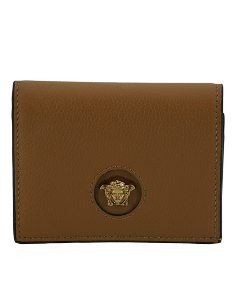 Elegant Compact Leather Wallet in Brown Elegant Compact Leather Wallet in Brown