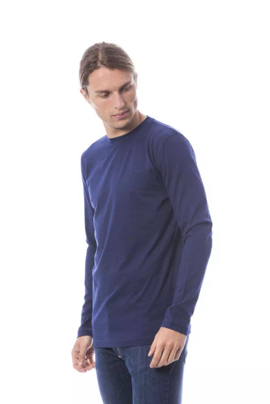 Verri Blue Cotton Men T-Shirt VE-18310 Verri Blue Cotton Men T-Shirt VE-18310