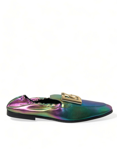 Multicolor Leather DG Logo Loafer Dress Shoes Multicolor Leather DG Logo Loafer Dress Shoes