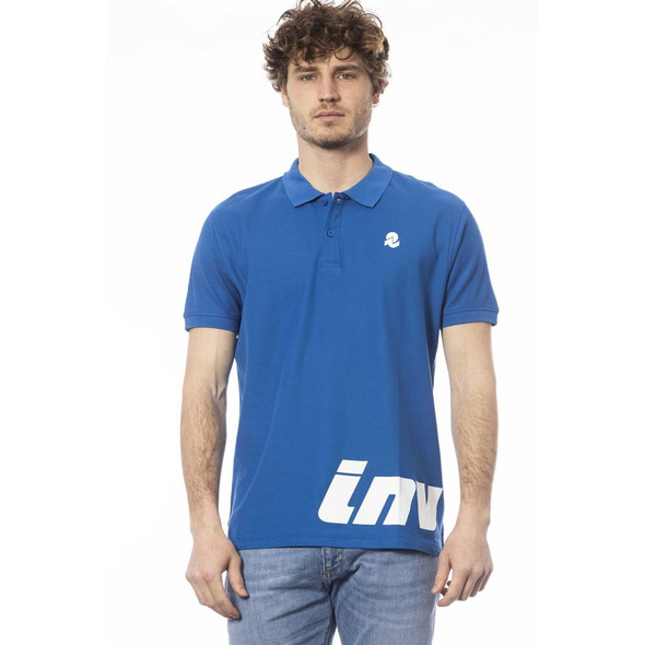 Blue Cotton Men Polo Shirt IN-24058 Blue Cotton Men Polo Shirt IN-24058