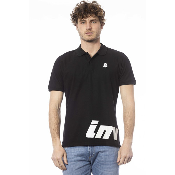 Black Cotton Men Polo Shirt IN-24057 Black Cotton Men Polo Shirt IN-24057