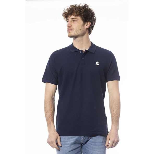 Blue Cotton Men's Polo Shirt Blue Cotton Men's Polo Shirt