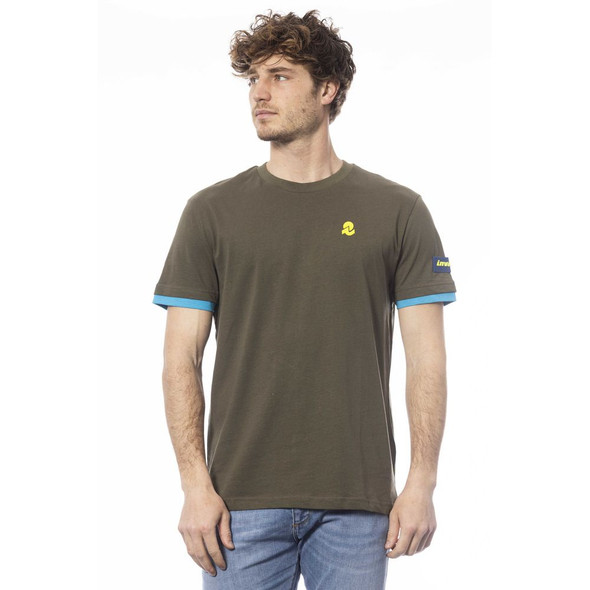 Invicta Green Cotton Men T-Shirt Invicta Green Cotton Men T-Shirt