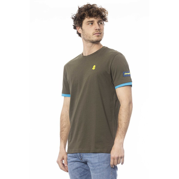 Invicta Green Cotton Men T-Shirt Invicta Green Cotton Men T-Shirt